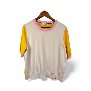 🌸 Boden Colorblock Knit Top Size XL